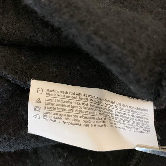 Champion Black Script Logo Raglan Sleeve Crew Neck Sweatshirt Large - Picture 7 of 7